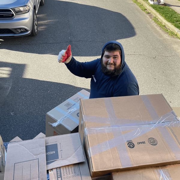 Moovers crew on the job, from Instagram